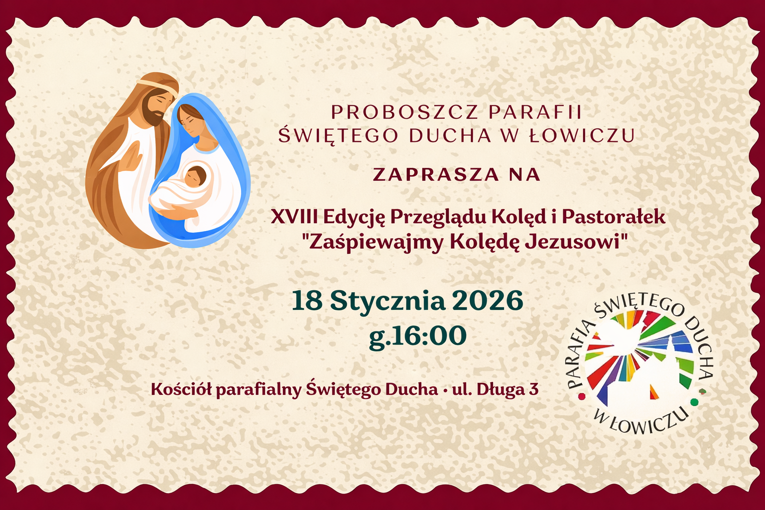 Przegląd kolęd i pastorałek "Zaśpiewajmy Kolędę Jezusowi"
