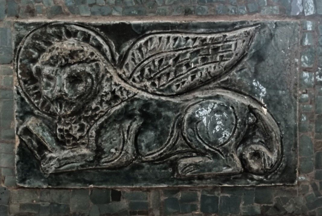 Lew - symbol Ewangelisty Świętego Marka. Z kościoła wolskiego. Ze zbiorów Hanny Kaniasty